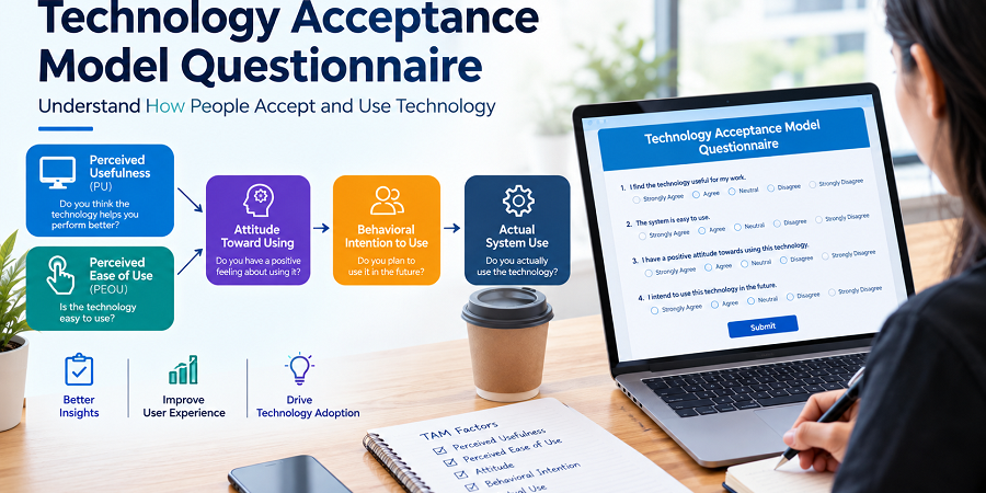 Technology Acceptance Model Questionnaire: Meaning, Structure, Uses, and Examples