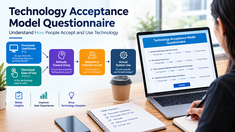 Technology Acceptance Model Questionnaire: Meaning, Structure, Uses, and Examples
